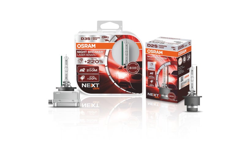 OSRAM XENARC NIGHT BREAKER LASER D2S, Next Generation, 200% more brightness, HID xenon bulb, 66240XNN-HCB, Duo Box (2 lamps), White - Image 4