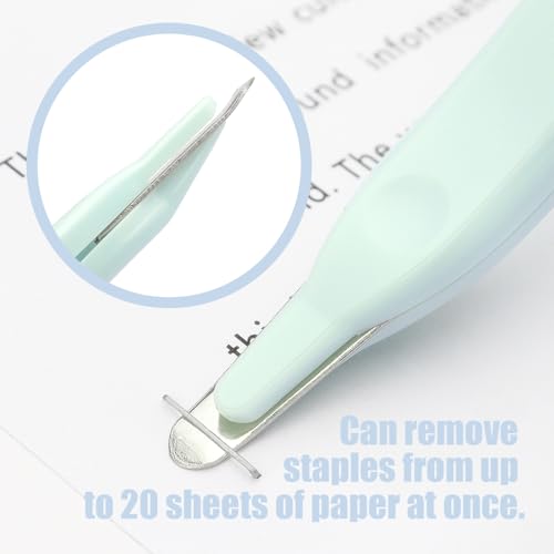 ZZTX Professional Magnetic Staple Remover Puller Staples Remover Staple Removal Tool for Classroom Office Supplies 5 Pack (Purple/Blue/Light Green/Orange/Pink) - Image 4