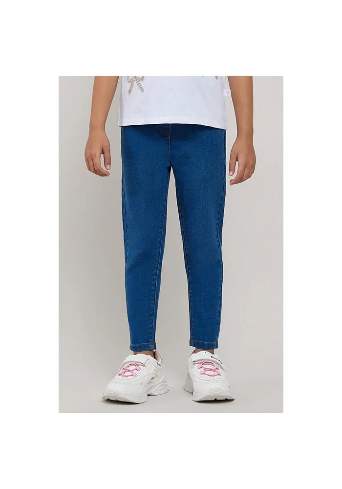 أر أند بي Faded Jeggings with Elastic Waist