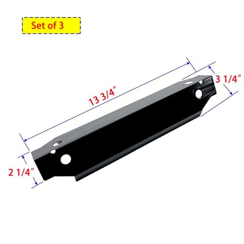 Direct Store Parts DP134 (5-pack) Porcelain Steel Heat Shield/Heat Plates Replacement for Brinkmann, Aussie, Charmglow, Grill King, Uniflame, Master Forge, Grill King, Tera Gear Gas Grill Models (5) - Image 2