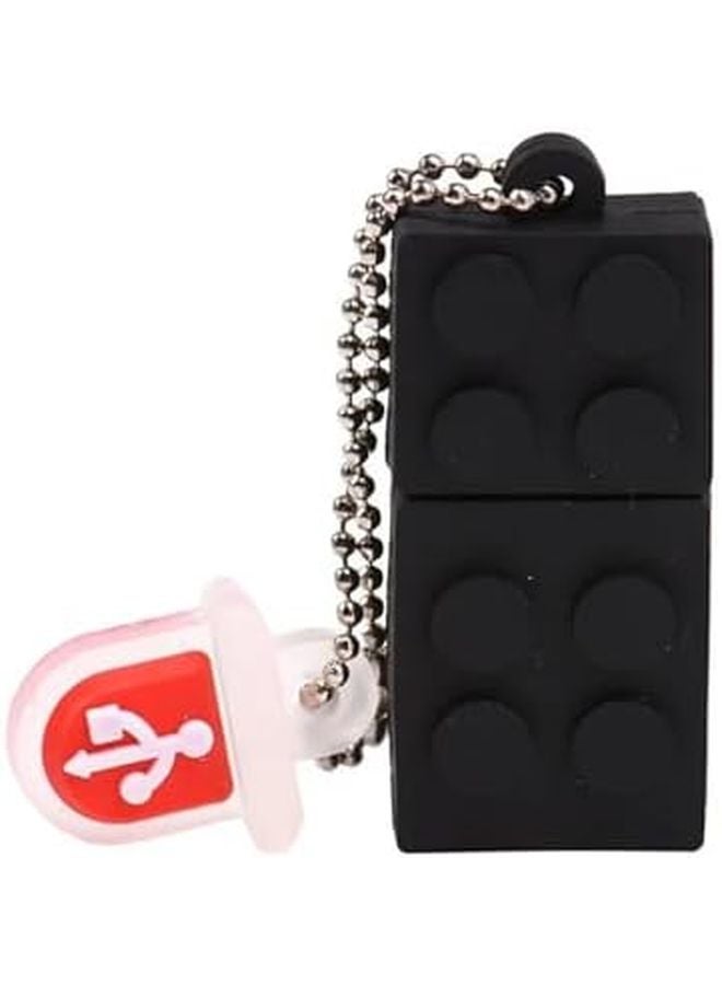 Building Block USB 2 0 Flash Drive 4GB Black Silicagel Pen Drive Gift for Children - Image 1