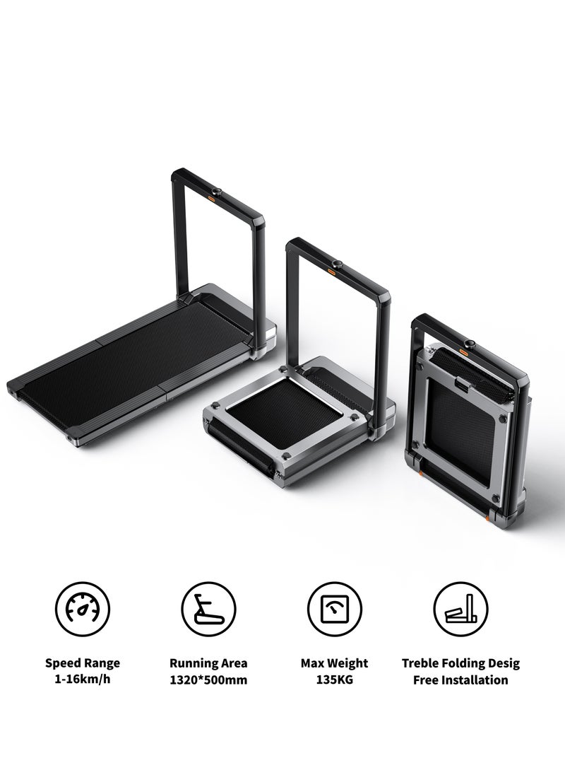 KINGSMITH - TRMX16F-جهاز المشي MX16 مع أقصى سرعة 16كم/ساعة، مع محرك فرش 1.5HP | للاستخدام المنزلي والمكتبي | حتى 136كجم أقصى حمل | مقبض التحكم في السرعة | دعم التطبيق - Image 1