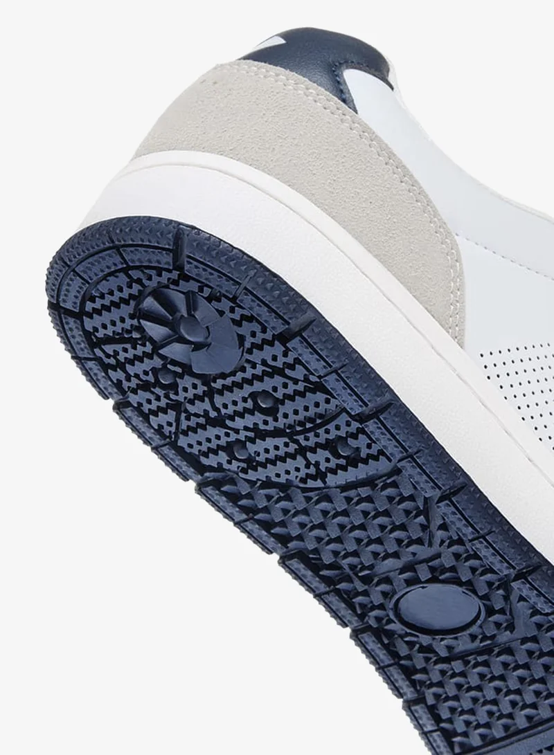 Lee Cooper Mens Colourblock Sneakers With Lace-Up Closure