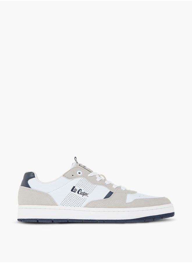 Lee Cooper Mens Colourblock Sneakers With Lace-Up Closure  - Image 3
