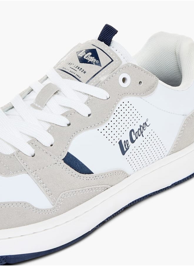 Lee Cooper Mens Colourblock Sneakers With Lace-Up Closure  - Image 4
