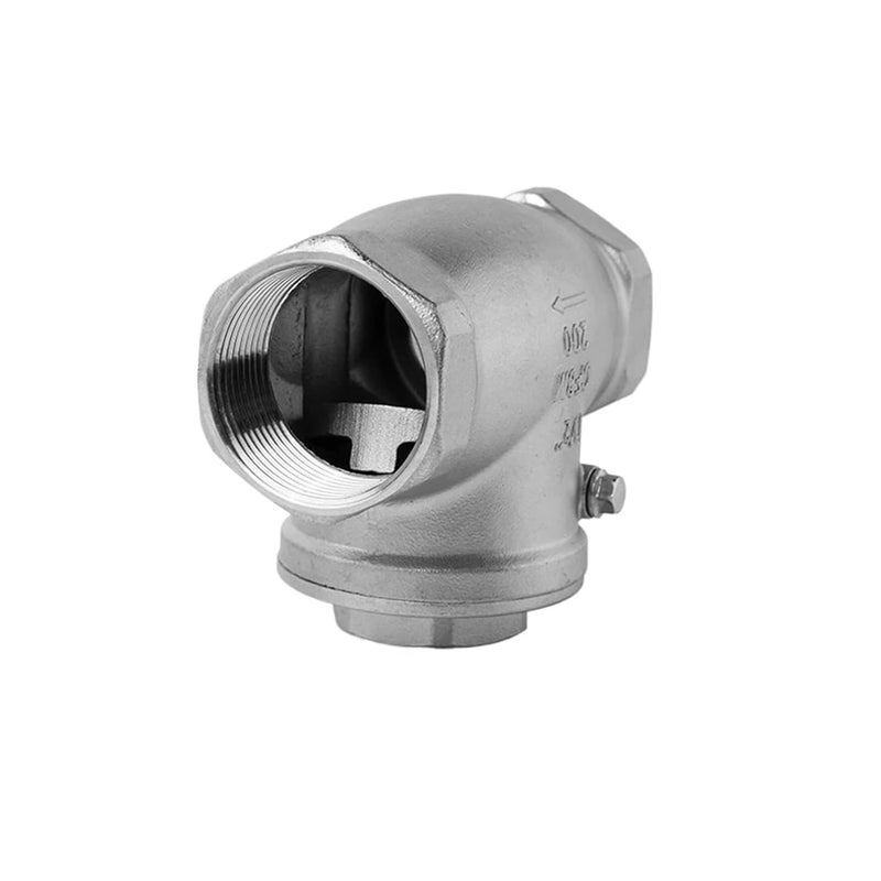 304 Stainless Steel Swing Check Valve DN25 Horizontal Threaded One Way Valve 201 Material Quality - Image 3