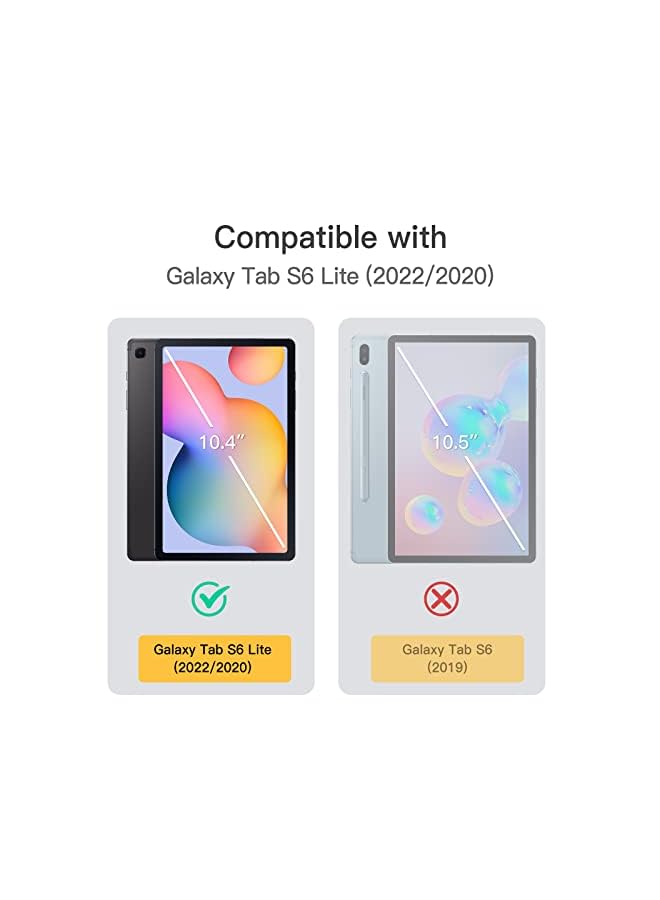 Jetech Case For Samsung Galaxy Tab S6 Lite 10.4-Inch 2022/2020 With S Pen Holder, Slim Folio Stand Protective Tablet Cover, Multi-Angle Viewing (Black) - Image 2