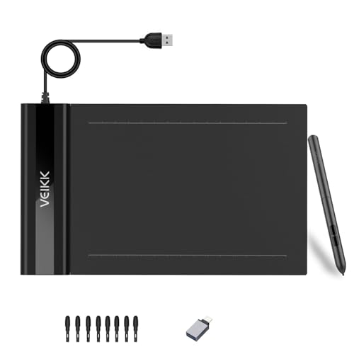 Veikk Graphics Drawing Tablet VEIKK S640 6x4 Inch Portable OSU Tablet with 8192 Levels Batteryfree Stylus Pen for Digital ArtAnimationcompatible with PCMacLinuxWindows - Image 1