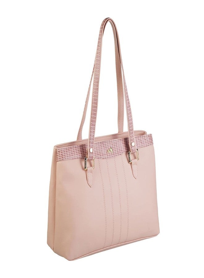 Metro Womens Synthetic Pink Shoulder Bag (One Size) - Image 5