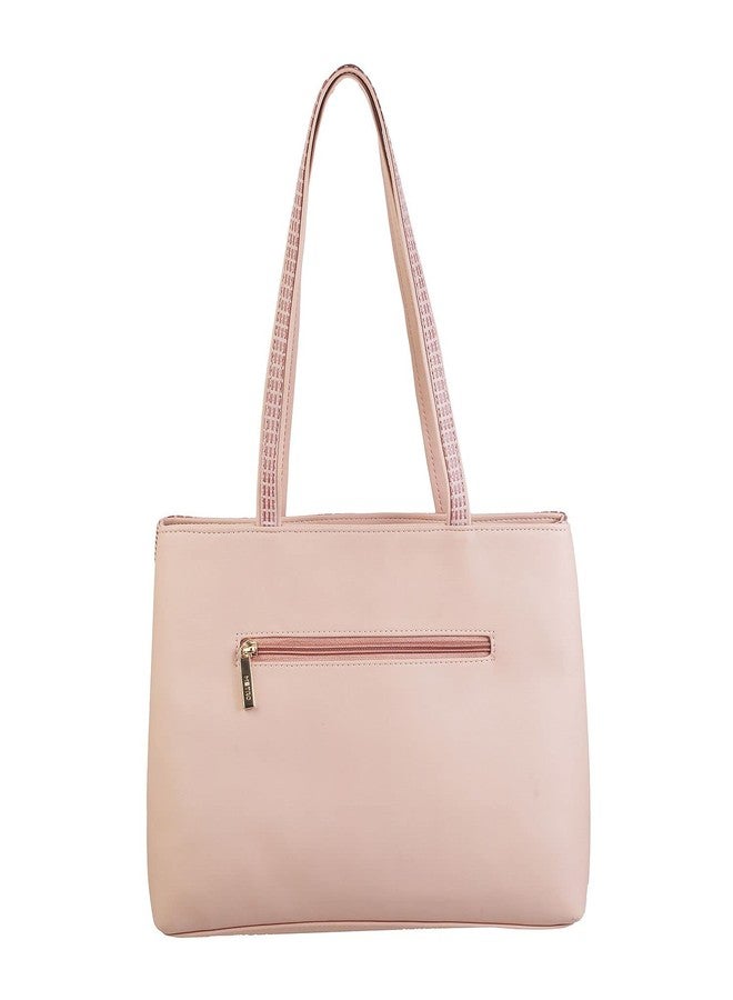 Metro Womens Synthetic Pink Shoulder Bag (One Size) - Image 3
