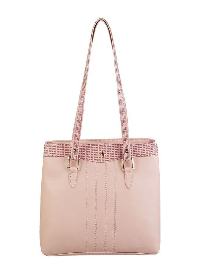 Metro Womens Synthetic Pink Shoulder Bag (One Size) - Image 1