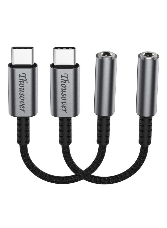 Thousover USB Type C to 3.5mm Female Headphone Jack Adapte - Image 1