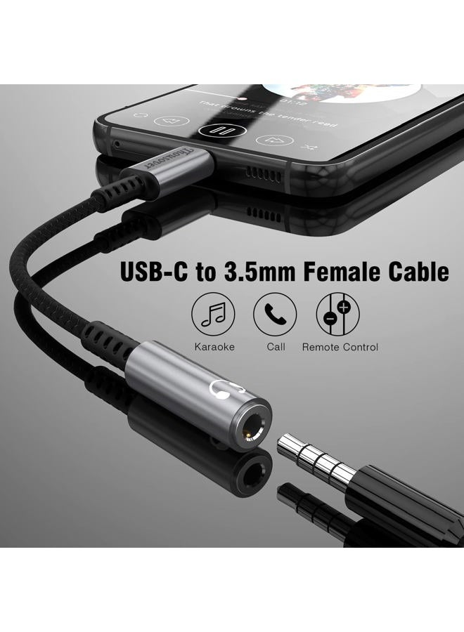 Thousover USB Type C to 3.5mm Female Headphone Jack Adapte - Image 2