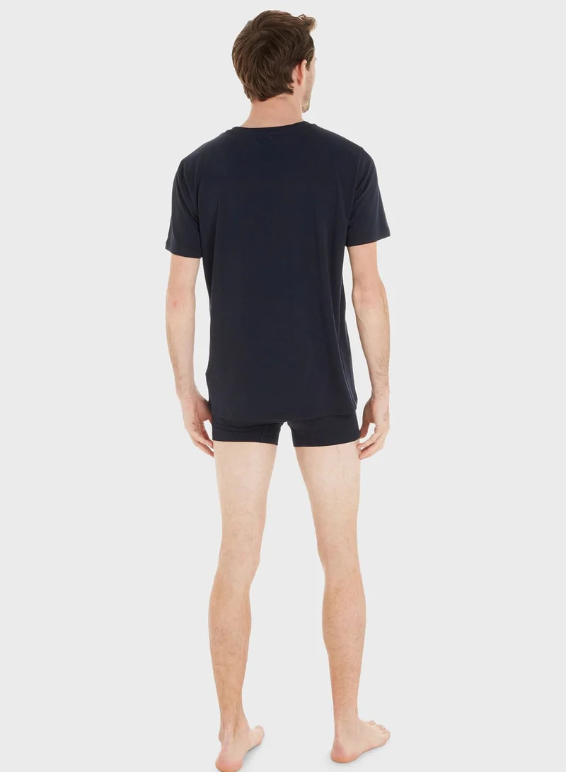 TOMMY HILFIGER Essential Crew Neck T-Shirt And Pyjama Set