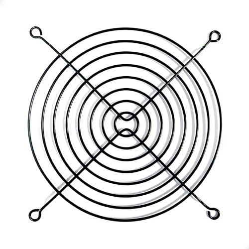 TBWHL 5pcs 140mm Wire Black Fan Grill Guard for Axial Brushless Fan - Durable Steel Mesh Protective Cover, Anti Finger Protection, Easy Installation, Universal Fit for 140mm Axial Fans - Image 2
