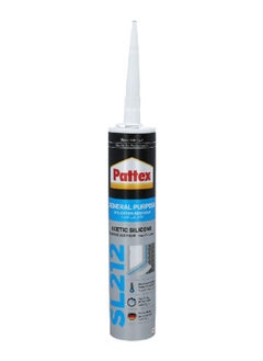 Pattex High-Quality General Purpose Acetic Silicone Sealant Clear 280 ml 2637449  - Image 1