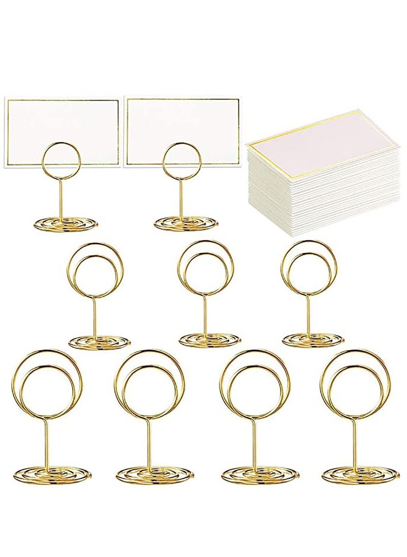 Y&D - 24 pcs Place Card Holder Memo Clip Photo Table Number Gold Holder, Stand, Paper Menu Stand - Image 1