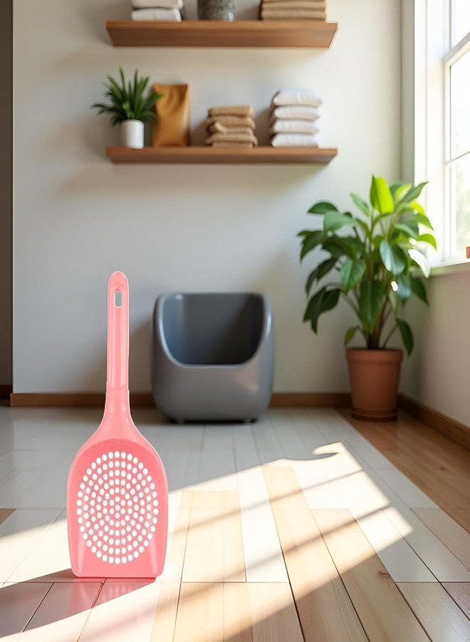 DPWOUM Pink Plastic Cat Litter Scoop Pet Care Sand Waste Scooper Shovel Hollow Cleaning Tool Pet Supplies Easy to Clean Cat Litter Scoops Litter and Housebreaking Pet Supplies - Image 5