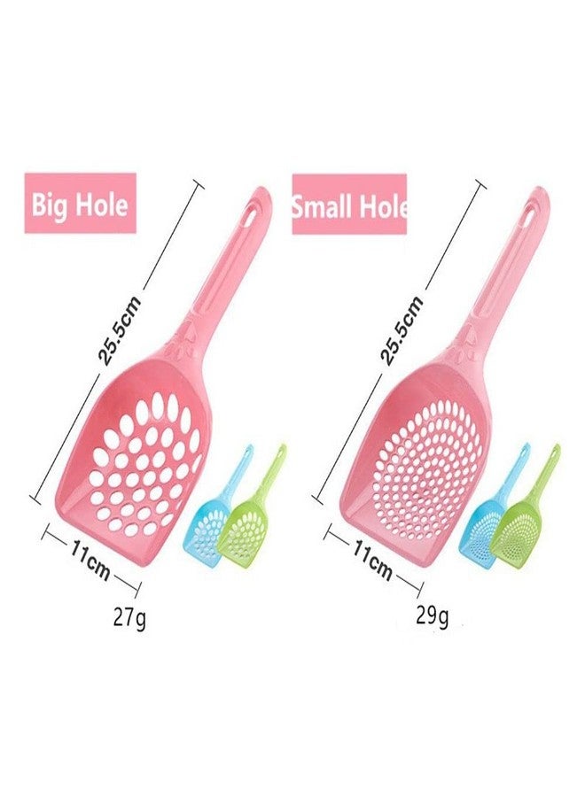 DPWOUM Pink Plastic Cat Litter Scoop Pet Care Sand Waste Scooper Shovel Hollow Cleaning Tool Pet Supplies Easy to Clean Cat Litter Scoops Litter and Housebreaking Pet Supplies - Image 2