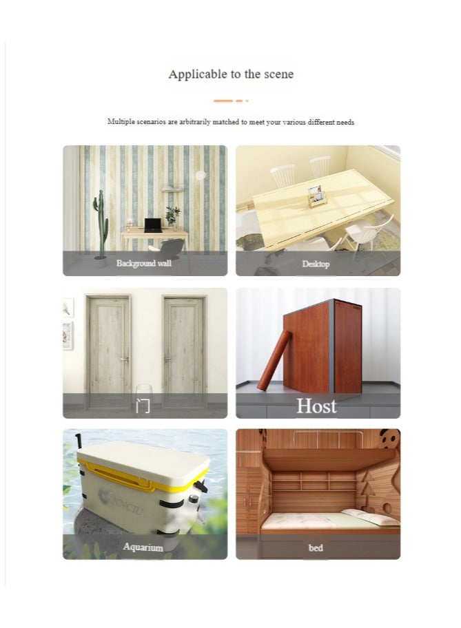 Anna 40cm x 10m Waterproof, Moisture-Proof, Oil-Proof Self-Adhesive Wood Grain Wallpaper for Home Renovation - Image 4