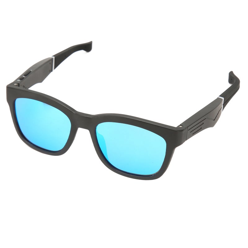Smart Bluetooth Glasses Bone Conduction Noise Reduction Bluetooth 5.0 Wireless Sunglasses for Vacation Beach Driving Blue - Image 2