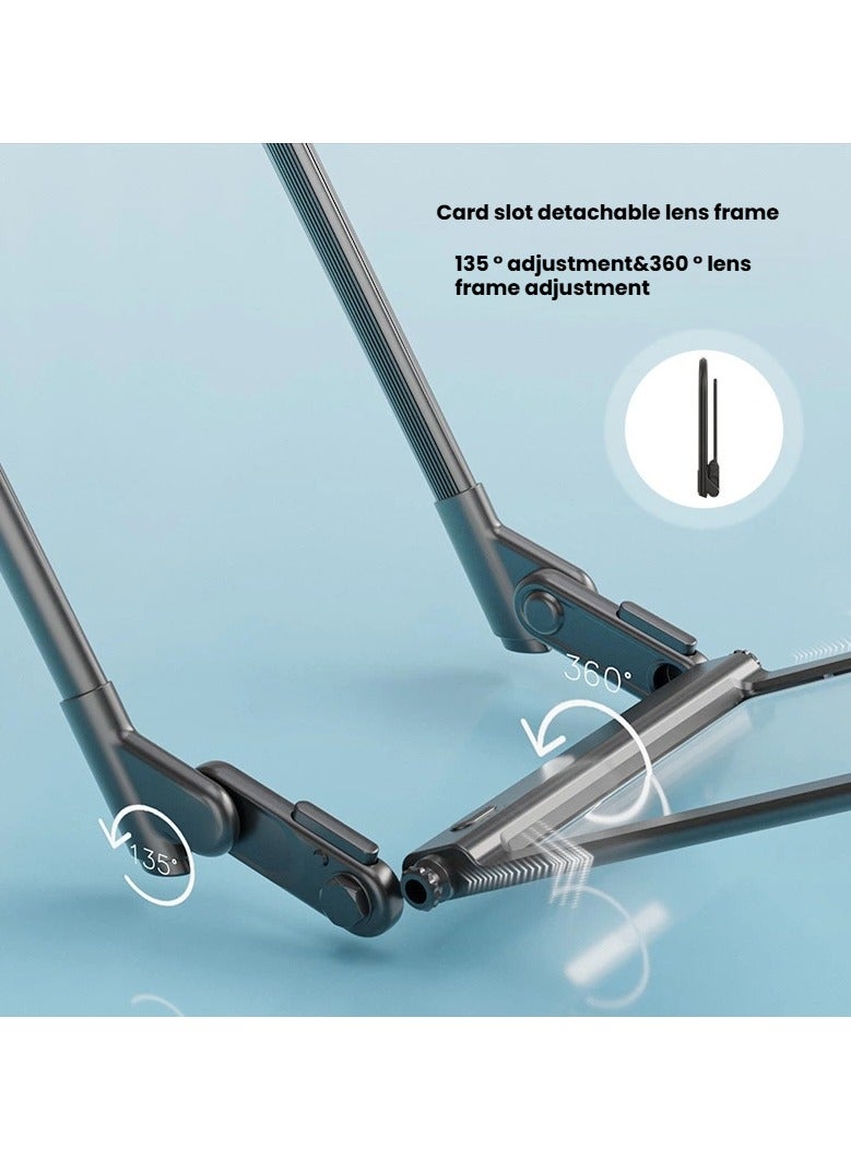 5X large dimming magnifier with light charging led handheld desktop halterneck special reading and maintenance aid for the elderly - Image 2