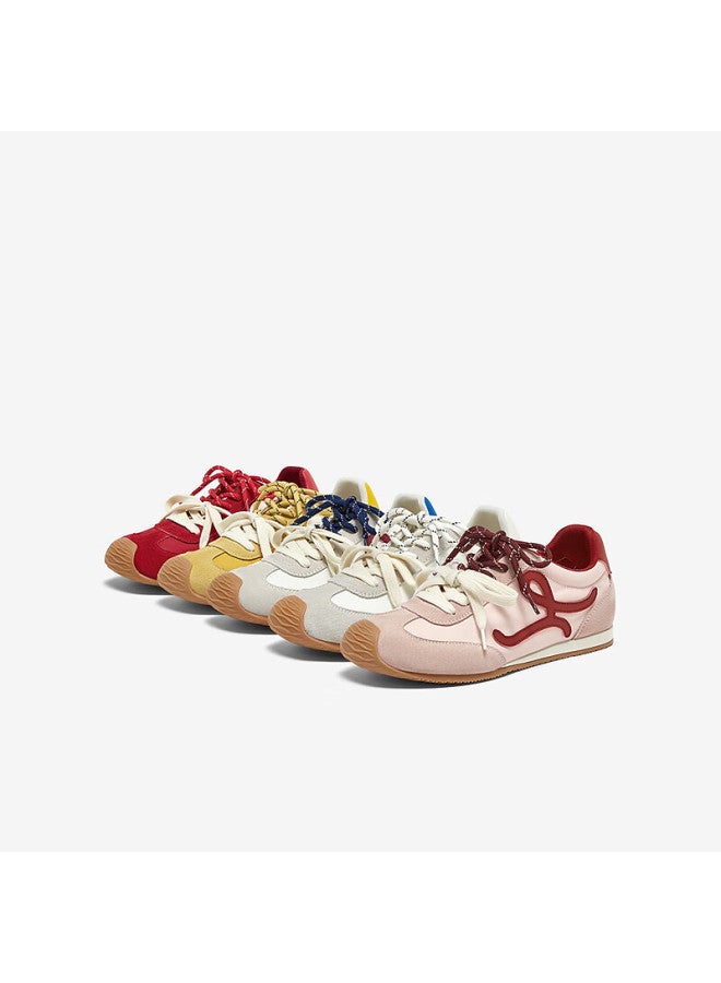 Basto Small Candy Color Height Increasing German Training Shoes Tilt Head Casual Agan Shoes Women Red Size 40 - Image 4