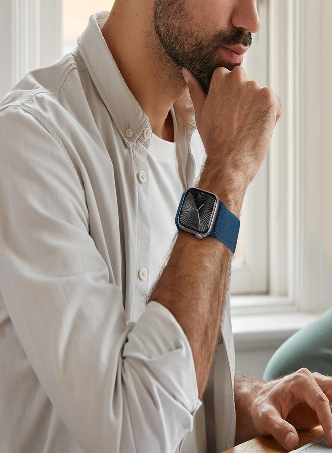 CCnutri 4 Pack Stretchy Nylon Solo Loop Bands Compatible with Apple Watch Band 38mm 40mm 41mm 42mm 44mm 45mm 46mm 49mm, Sport Elastic Wristband Women Men Strap for iWatch Series 11 10 9 8 7 6 5 4 3 SE Ultra - Image 5