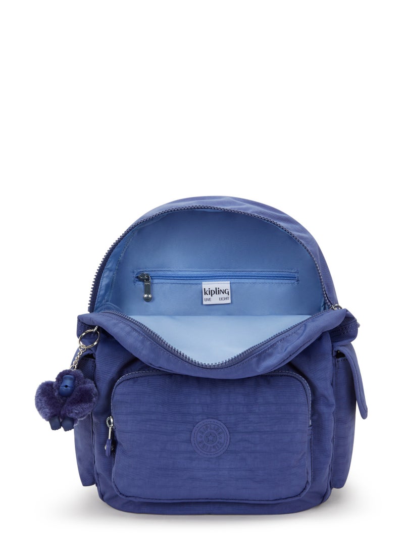 kipling City Pack Small Backpack Ocean Blue - Image 5