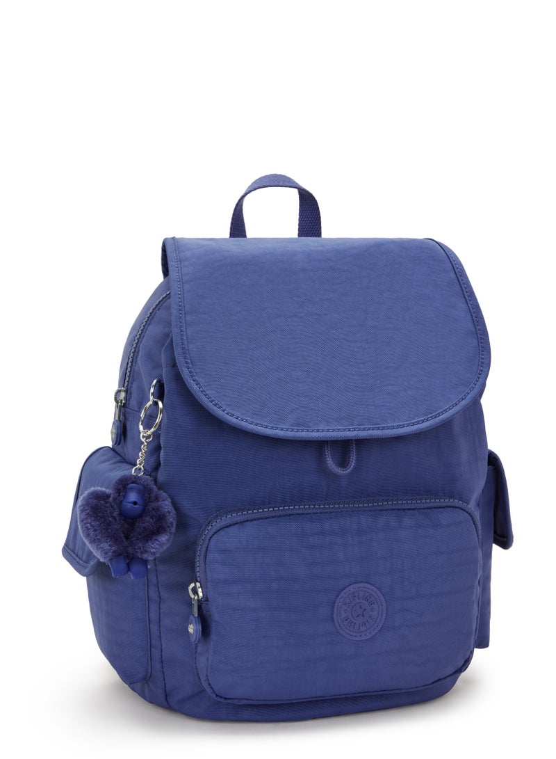 kipling City Pack Small Backpack Ocean Blue - Image 4