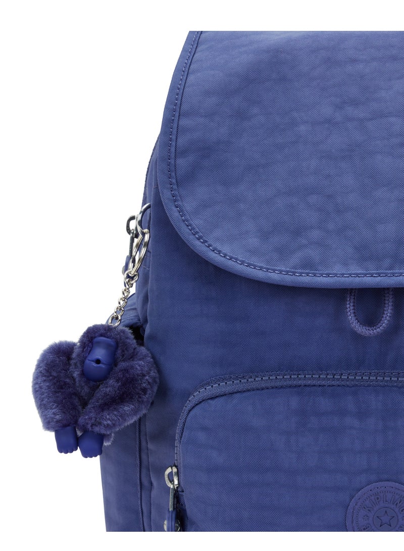 kipling City Pack Small Backpack Ocean Blue - Image 3