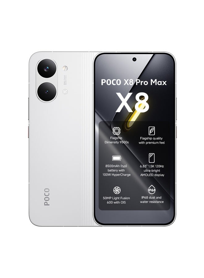Xiaomi POCO X8 Pro Max Dual SIM 5G White 12GB RAM 512GB - Global