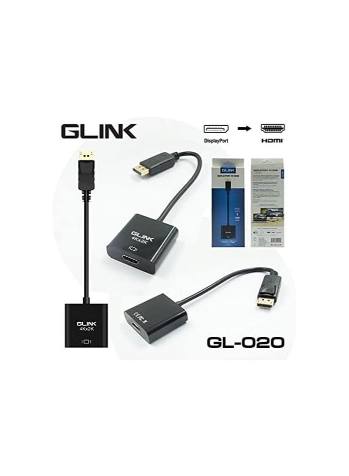 جلينك محول منفذ العرض Glink من ذكر إلى أنثى HDMI للكمبيوتر - Image 4