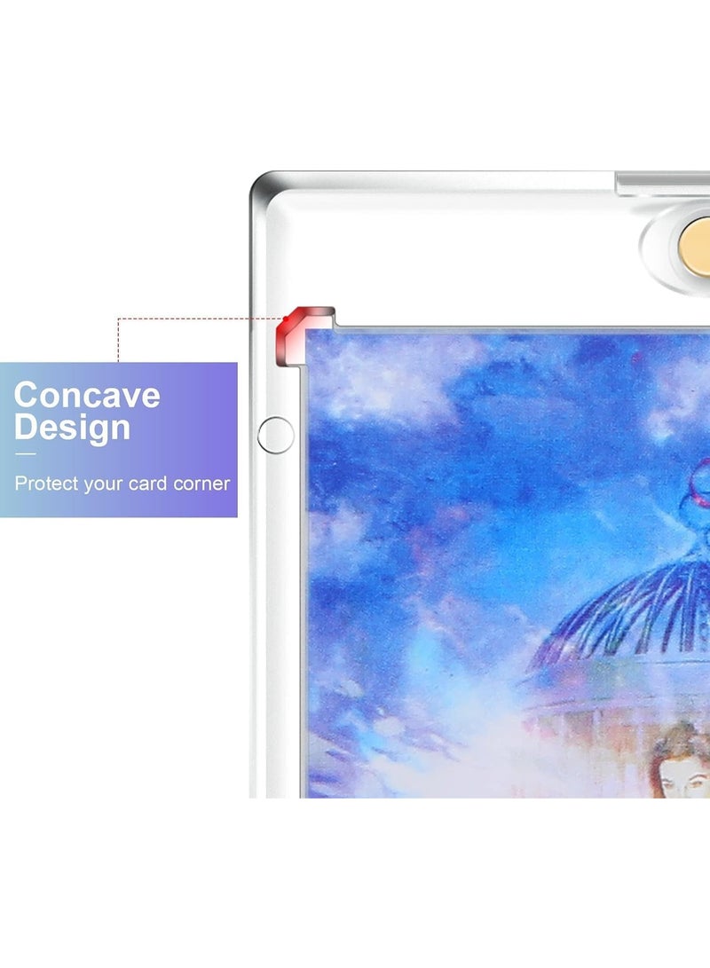 Peachjoy Trading Card Holder 35pt Magnetic Card Holder, Set of 10 Professional-Grade Card Sleeves, Clear Protective Cases with Magnetic Seal for Baseball, Football and Game Card Preservation - Image 4