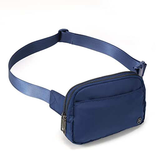 Pander Everywhere Belt Bag for Women, 5 Zipper Pockets Nylon Crossbody Fanny Pack Purse (Blue Perennial) - Image 1