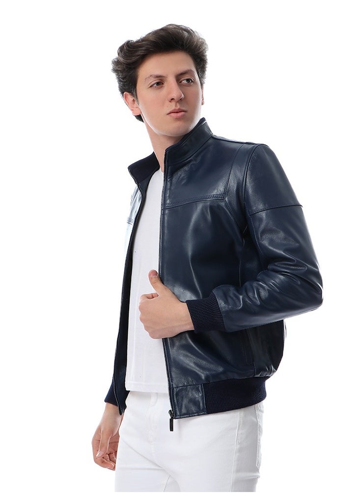 Generic - Genuine Leather Fashion Winter Jacket - Image 1