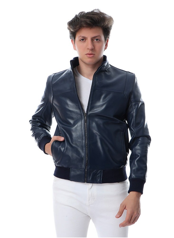 Generic - Genuine Leather Fashion Winter Jacket - Image 1