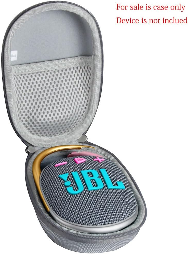 هيرميتشل حقيبة سفر صلبة هيرميتشيل لـ JBL Clip 4 / JBL Clip 5 مكبر صوت بلوتوث محمول صغير (رمادي) - Image 1