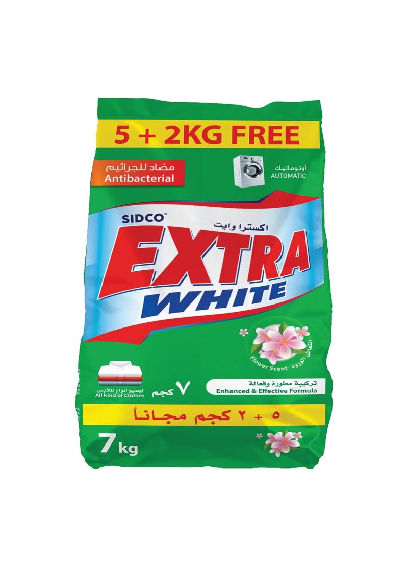 EXTRA WHITE مسحوق غسيل سيدكو زهري منخفض الرغوة