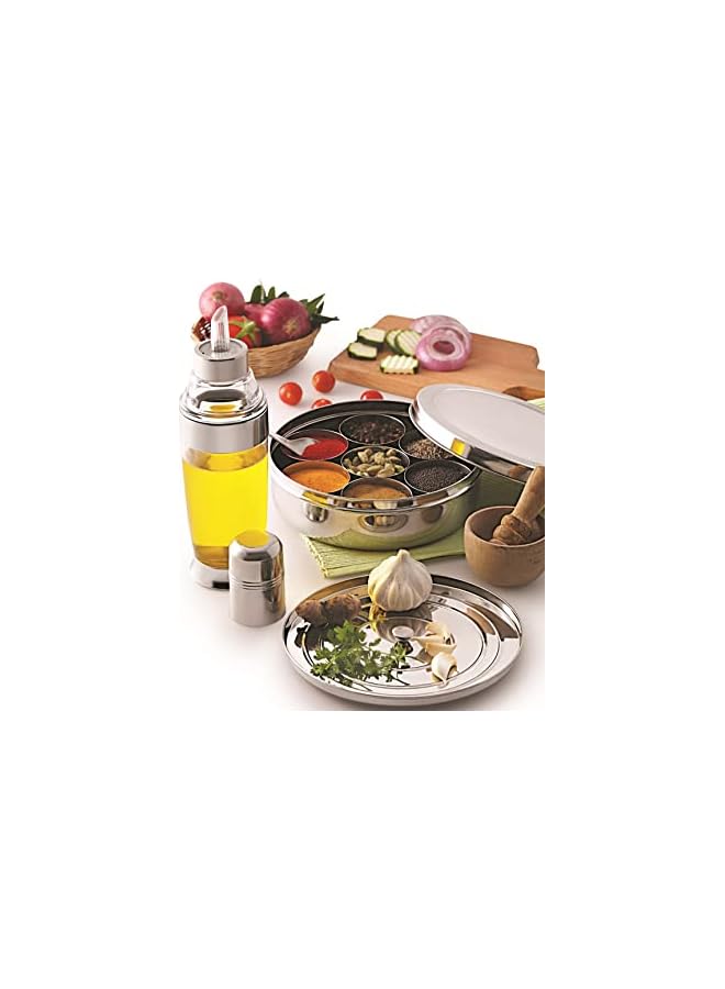 S-TOP SMSL010P Masala Dabba, Silver, Size 10, Stainless Steel - Image 2