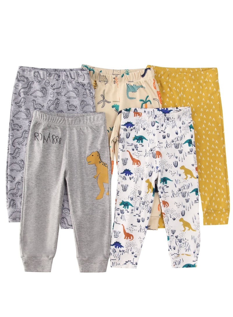 ريدمابليتيك 5 قطع من السراويل القطنية المرنة القابلة للتنفس للرضع والأطفال الصغار - Image 1