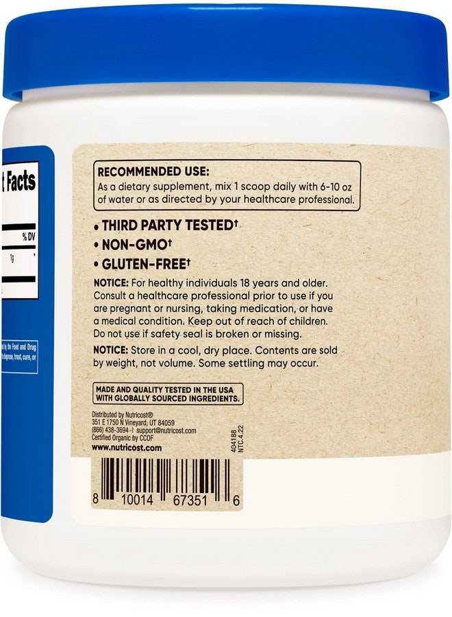 Nutricost Organic Saw Palmetto Powder 8Oz Certified Usda Organic Saw Palmetto Gluten Free - Image 4