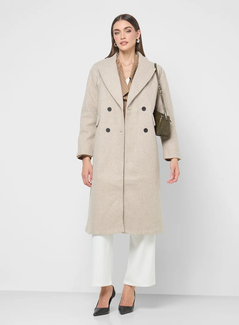 ELLA Double Breasted Over Coat