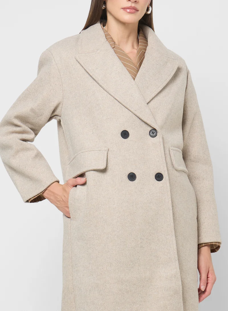 ELLA Double Breasted Over Coat