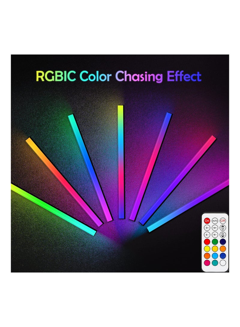 SOLARAE Under Monitor Light Bar, RGB Screenbar Light Desk Lamp Computer, Dimmable LED with Dynamic Rainbow Effect, Gaming USB Powered, Remote Control Color Changing, Adjustable Brightness and Speed - Image 2