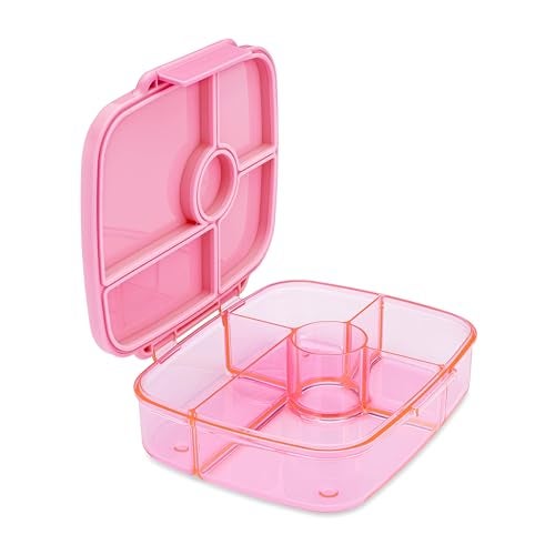 Yumbox Go Bento Lunch Box for Kids and adults, Leakproof Lids, Deep Tray, 5 Compartments, Removable Gasket, Compact, Lightweight, Food Safe (Sydney Pink) - Image 1