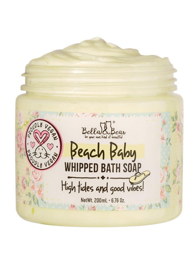 Bella and Bear Bella & Bear Beach Baby Whipped Bath Soap And Shave Creambody Wash Soap Moisturisersls Free Paraben Free Crueltyfree Body Care Bath Stuff For Women - Image 1