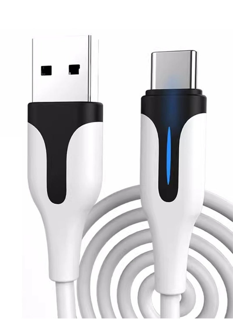 10FT PS5 Controller Charger Charging Cable with LED Indicator, Nylon Braided Fast Charging Data Sync USB Type C Cord for Xbox Series X/S Controller, PS5 Dualsense Controller