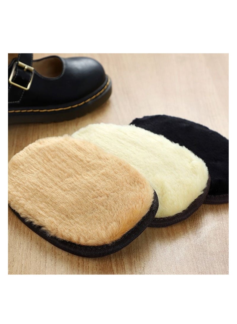 NOVOLAN 2Pcs Shoe Cleaning Glove Shoe-Shining Cloth, Leather Shoes, Shoe Polish, Glove-Type Special Brush Suede Polishing Cloth Tool Set, Soft & Comfortable Glove Reusable Portable Effective (khaki) - Image 2