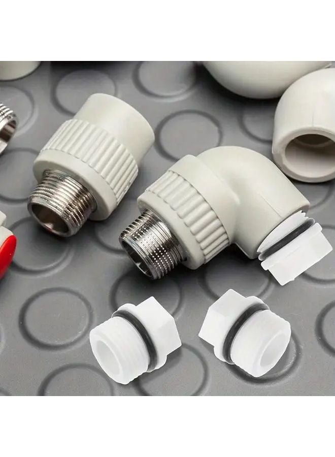 7pcs PPR Pipe Fittings Set D20 25MM 3 4 Inch Hex Thread Plugs Ring Washers - Image 4